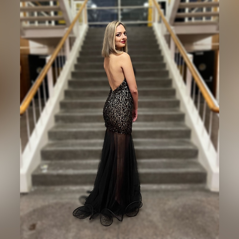 Jovani Beaded Black dress